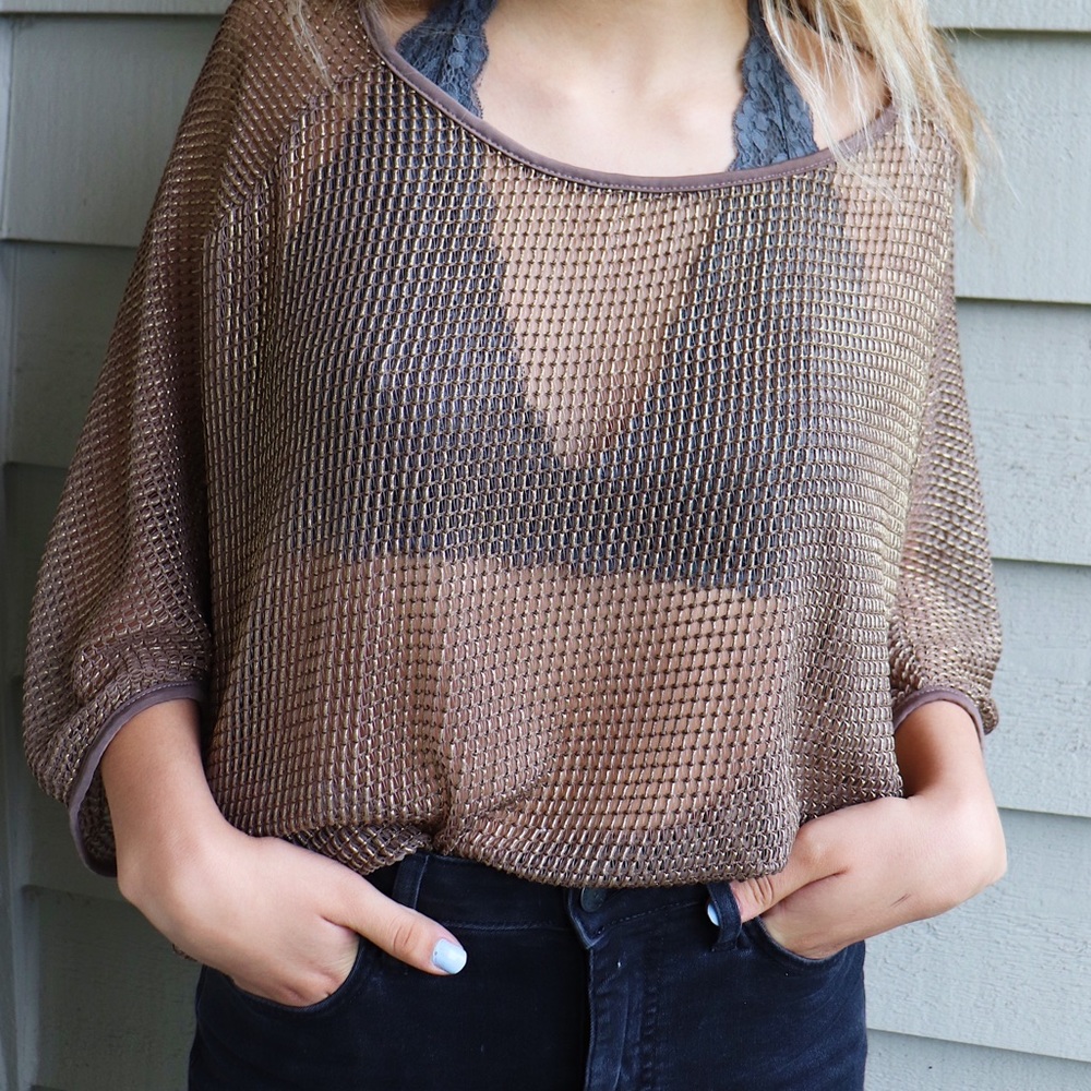 MAXI NET SHIRT - Picture 3 of 5